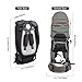 Iuscacey Baby Backpack Carrier, Toddler Hiking Backpack Adjustable Straps&Waist Belt, Foldable Frame Lightweight Large Capacity Child Carrier for Hiking (3 Colors Available),Blue