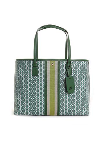 Preisvergleich Produktbild Tory Burch Gemini Link Leinen-Tragetasche in Arugula Gemini Link