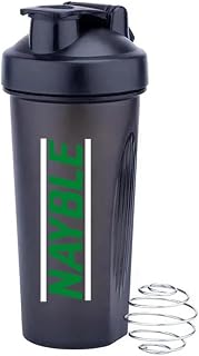 Nayble Protein Shaker Leak-Proof BPA-Free Shaker Bottle with Mixing Ball Convenient and Stylish Design for Easy Protein Mixing and On-the-Go Nutrition