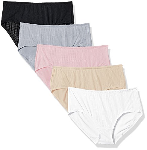 Fruit Of The Loom Women 5pk Premium Breathable Lowrise Brief, Assorted, 8