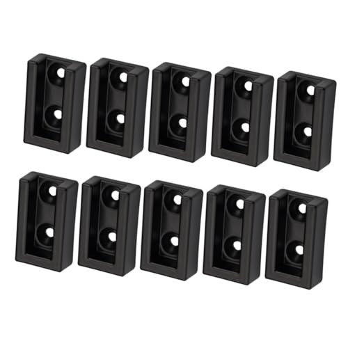 TIDTALEO 10 Piezas Soporte de Barra para Ropa de Armario Aluminio Antióxido Alta Capacidad de Carga Fácil Instalación Base Estable para Riel de Armario Accesorio Duradero para Colgar Ropa