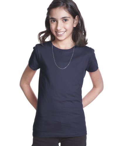 Next Level Big Girls Princess Rib Knit Softness T-Shirt, Midnight Navy, Medium2