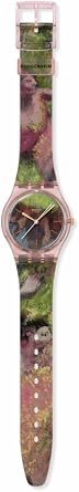 Swatch Gent Unisex Casual Watch Bio-sourced Pink Quartz Water Resistant DEGAS'S Dancers