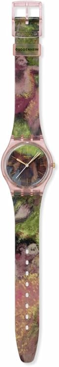 Swatch Gent Unisex Casual Watch Bio-sourced Pink Quartz Water Resistant DEGAS'S Dancers