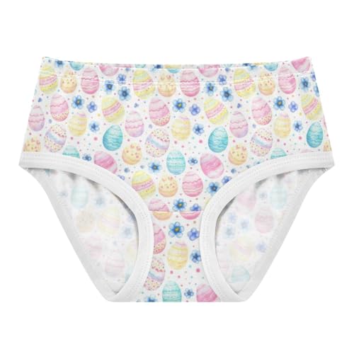 Joisal Cotton Toddlers Underwear Floral Easter Eggs Pastel Cartoon Panties Little Girl Flower Briefs Undies Kids 2t