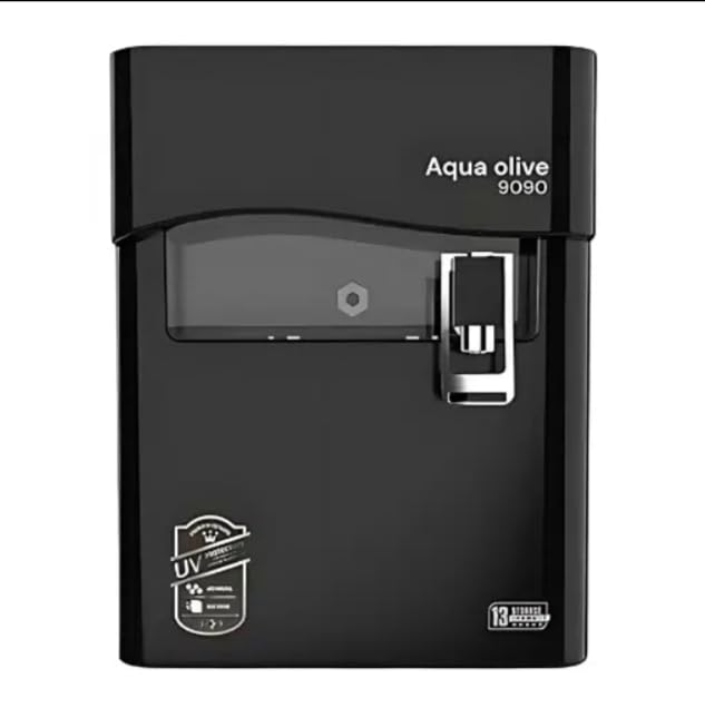 Aqua olive 9090 RO Water Purifier, UV Protection, Black, 13 Stage Filtration