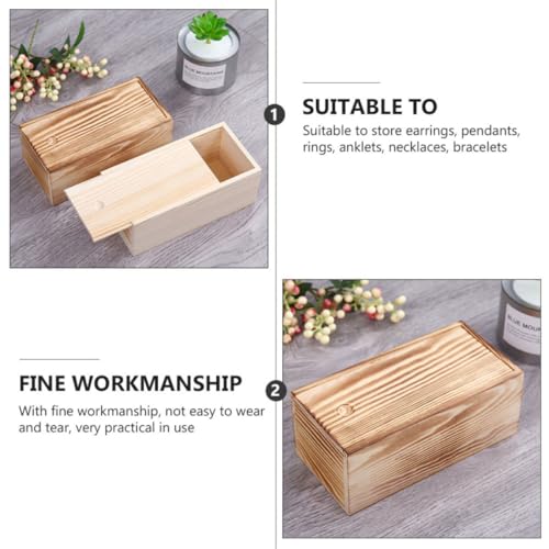 Boîte de rangement à bijoux Angoily en bois à 4 compartiments - 7