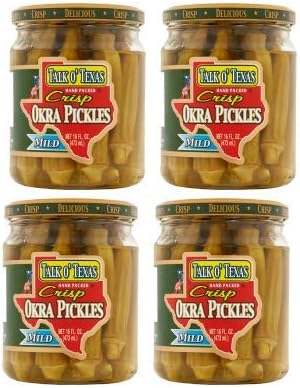 Talk O Texas Okra Pickled Mild (2 count) (Pack of 2)