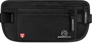 Money Belt for Travel - RFID Slim Passport Holder Travel Pouch to Protect Your Important Papers and Money - Soft Innovative Rip-Stop Fabric, Secure and Water Resistant