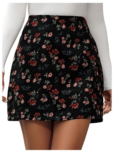 Verdusa Women's Floral A Line Skirt Vintage Boho Mini...