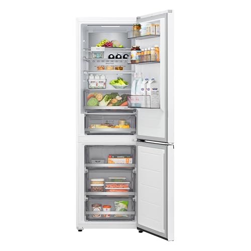 LG Fit&Max Kühl-Gefrierkombination GBBS716ASW, 333 L, 186 cm, Energieklasse A, FRESHConverter+, Linear Cooling, DoorCooling+, ThinQ, leise & effizient, Super White