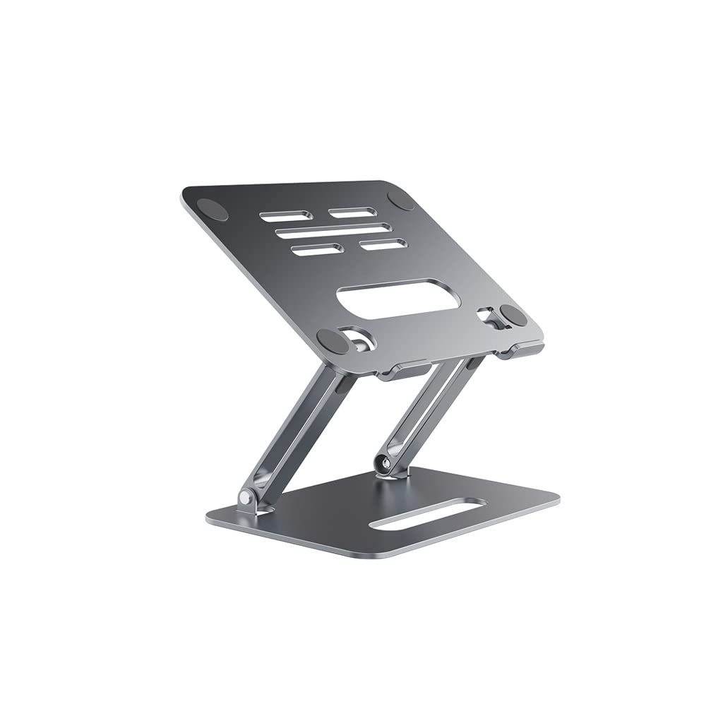 Soporte para escritorio aleación de aluminio plegable y portátil gris