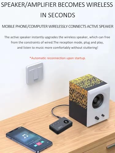Receptor Bluetooth 5.3 2 em 1, transmissor LED, adaptador auxiliar Bluetooth para carro, transmissor