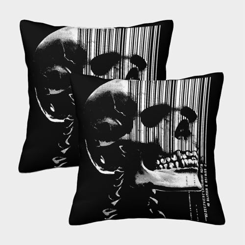 Impresión 3D Cráneo de Heavy Metal Fundas Cojines Fundas De