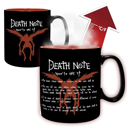 DEATH NOTE - Mug Heat Change - 460ml - L & Light - cardboard