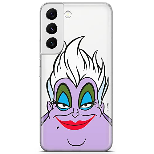 ERT GROUP Mobile Phone case for Samsung S22 Original and Officially Licensed Disney Pattern Ursula 002 optimally adapted to The Shape of The Mobile Phone, Partially Transparent
