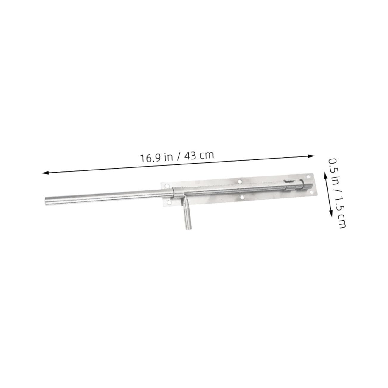 SHINEOFI 5 Set Serratura Scorrimento Acciaio Inossidabile Catenaccio Per Portoni E Cancelli Installazione E Resistente Sicurezza Per Porte Doppie E Singole 2 Pezzi*5