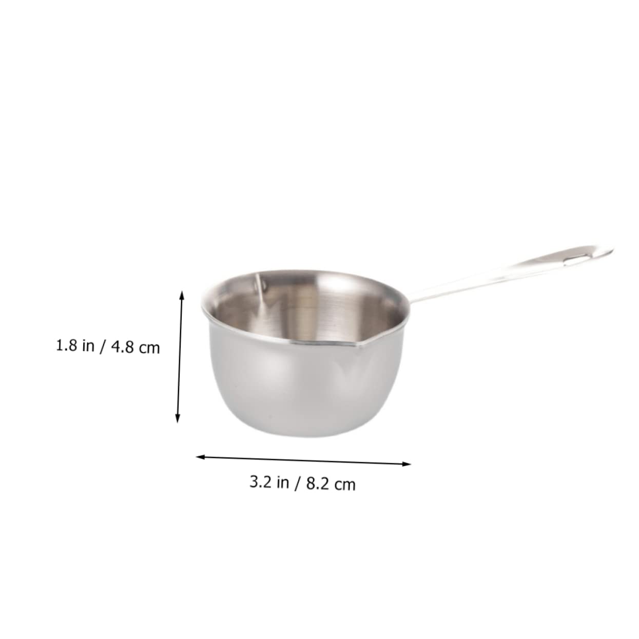Garneck Stainless Steel Melting Pot for Chocolate Cheese and Butter Capacity -scald Handle Baking Accessory for Homemade Treats and Fondue