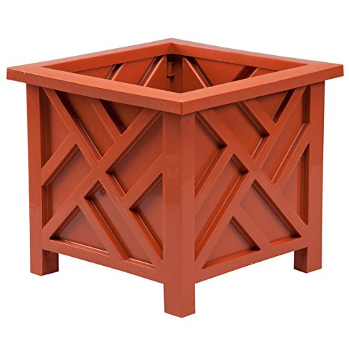 Miles Kimball Terra Cotta Chippendale Planter by Miles Kimball - Used condition - US$26.31