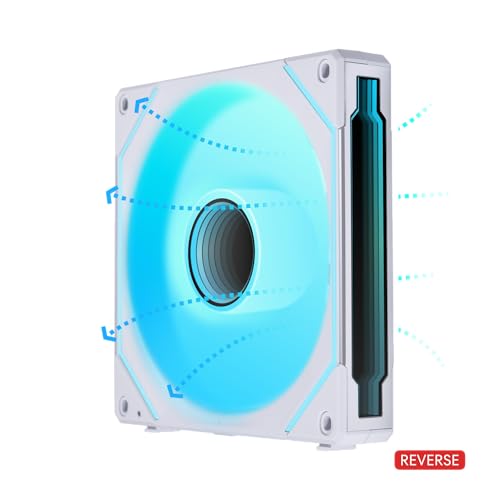 Image of Lian Li SL Infinity 120mm & 140mm Reverse Blade White Single Pack Fans (Without Controller)