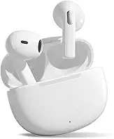 Fone de Ouvido QCY T20 - Fones Sem Fio Bluetooth 5.3 com Microfones, Branco