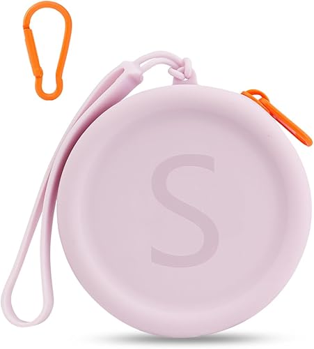 WALLFID Bolsa de silicona para perros, portátil e impermeable, con estampado de alfabeto personalizable, ideal para aperitivos de perros y gatos en