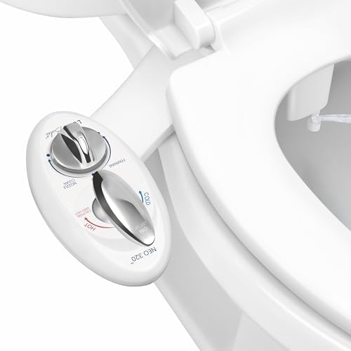LUXE Bidet NEO 320 - Warm Water, Dual Nozzle, Self-Cleaning, Non-...