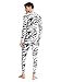 Alvivi Mens Fashion Zebra/Muscle Printed Jumpsuit Long Sleeve Full-body Bodysuit for Halloween Party Type A 170