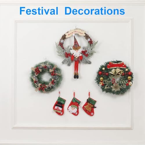 LuLuya 20Pcs Small Suction Cups with Hooks - 1.2 inch Clear Plastic Sucker Hooks for Glass Window Wall, Utility Hooks for Door Bathroom Kitchen, Christmas Festivals Parties Theme Decoration by LuLuya - Used condition - Image 4