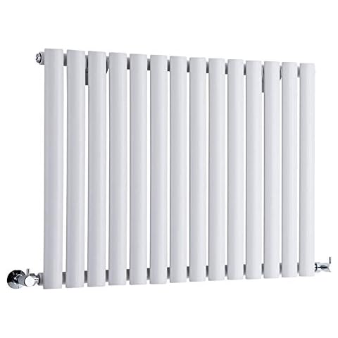 Milano Aruba White Horizontal Radiator 635mm Cover