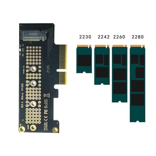 IYUANEPRO M.2 NVMe to PCIe 4.0 X4 Adapter Card for 22110 M.2 NVMe SSD - Thumbnail 3