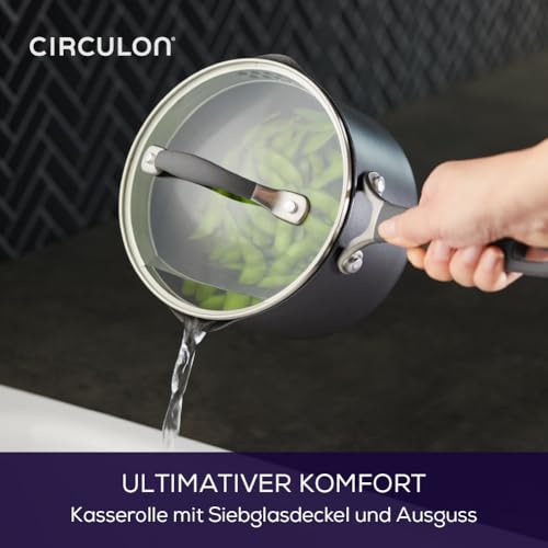 Circulon 81832 A1 Series With Scratchdefense Technology Nonstick Induction Straining Sauce Pan thumb #4