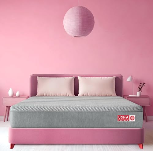 Image of USHA SHRIRAM Aero Ortho Memory with Spine Alignment | 12 Years Warranty | Memory Foam Mattress | 6-Inch Bed Mattress, Single Size Mattress (72x30x6)