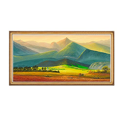 Peinture diamant alpin pour décorer un grand mur de salon moderne