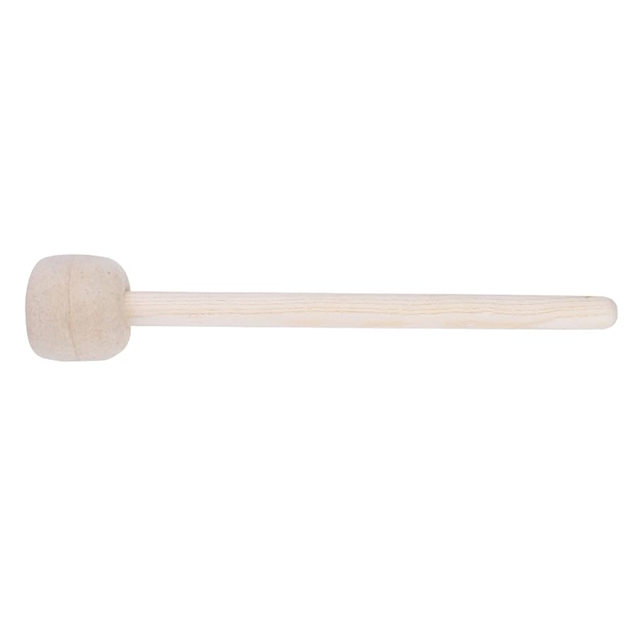 Durable Wooden Marching Drum Mallets 2 Pack For Bass, Timpani, And