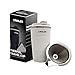 Produktbild Pour Over Kaffeebereiter für Reisen  All-in-One Reise-Kaffeemaschine und Thermobecher  eine Tasse zum Übergießen von Kaffee mit vakuumisoliertem Edelstahlbecher und papierlosem Filtertropfen (Weiß
