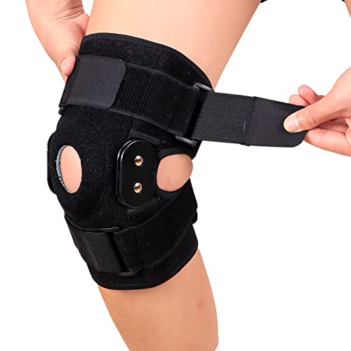 MUSEFITER Ortesis para Rodilla, Rodillera Estabilizadora Lateral para Deporte, ACL, MCL, Alivio de Grietas y Desgarros, Soporte de Presión de Tendones y Huesos