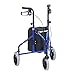 Price comparison product image Drive Devilbiss TW008B Ultralight Aluminium Blue Tri-Walker with Vinyl Bag