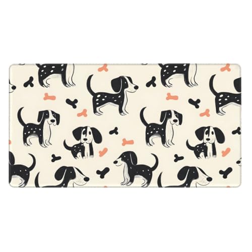 Grand tapis de souris de jeu chiot pour PC et bureau