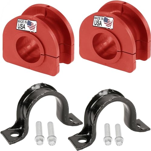 Suspension Dudes PAIR Rear Sway Bar CODE RED Bracket/Bushing Kit FITS Escalade Avalanche Suburban Tahoe Yukon 2000-2020 Bushings Made In USA 28MM Stabilizer Bar K6408 928-344
