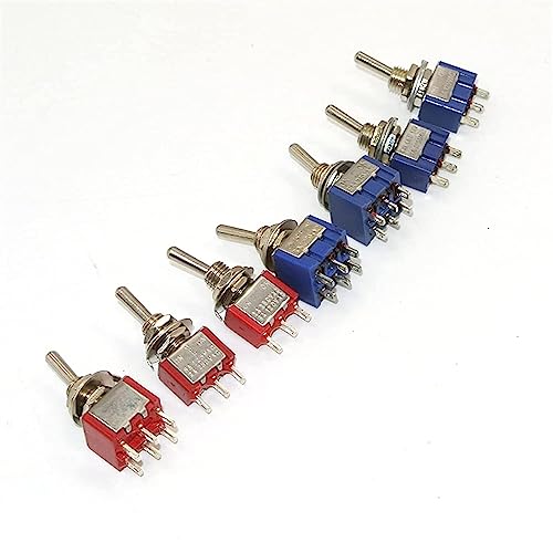 Interrupteur à bascule 2 positions 3 positions MTS-103 mini bouton verrouillage 6 broches