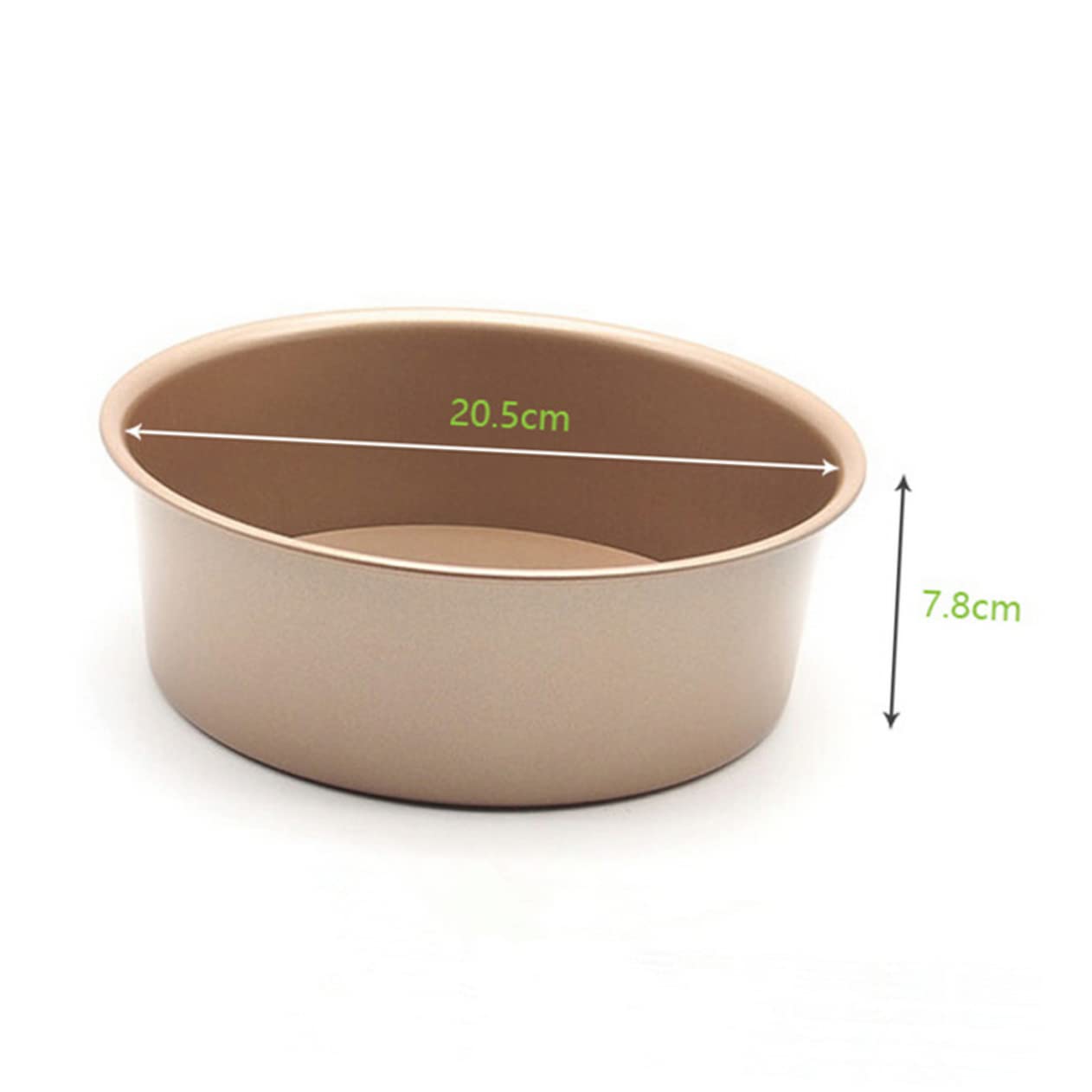 Ciieeo Non-stick 8 Inch Cake Pan Set for Cake Decorating Tall Baking Pan Leakproof Bottom Stainless Steel Easy Release and Clean-up