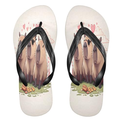 STAYTOP Cute Three Capybaras Flip Flops Sandals of Men's & Women's,Sandals Beach Slippers Shower Slides