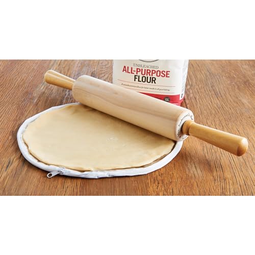 Mrs. Anderson's Baking Easy No-Mess Pie Crust Maker Bag, Rolls 14-Inch Crust For 11 to 12-Inch Pies