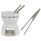 ✅ Zartschmelzender Genuss: gemütliches Schokoladen-Fondue für bis zu vier Personen!