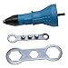 Cordless Electric Rivet Gun Adapter Kit Rivet Nut Drill Adaptor Riveting Tool Insert Nut Hand Tool Power Machine Accessories Blue