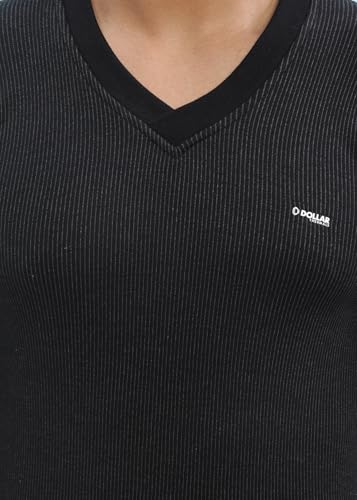 Image of Dollar Ultra Pack of 2 Combed Cotton Men V Neck Half Sleeve Thermal Top