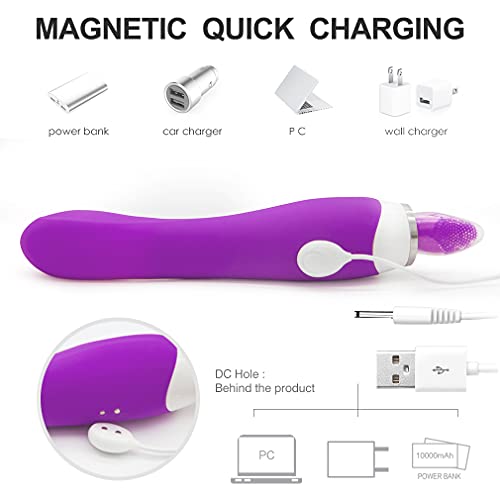 Vibrador Silicone vibradoris feminino, Vibrador Flor Rosa Ponta Dupla Função Sugador e Aquecimento p