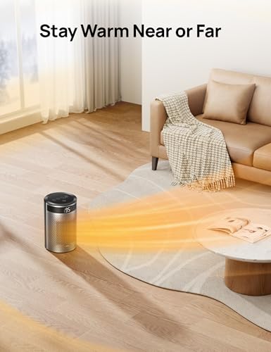 Image of DREO Space Heaters for Indoor Use, Portable Heater with Thermostat, 1-12H Timer, Remote, Eco Mode, 1500W PTC Ceramic Fast Safety Heater for Office Bedroom (Pack of 6)