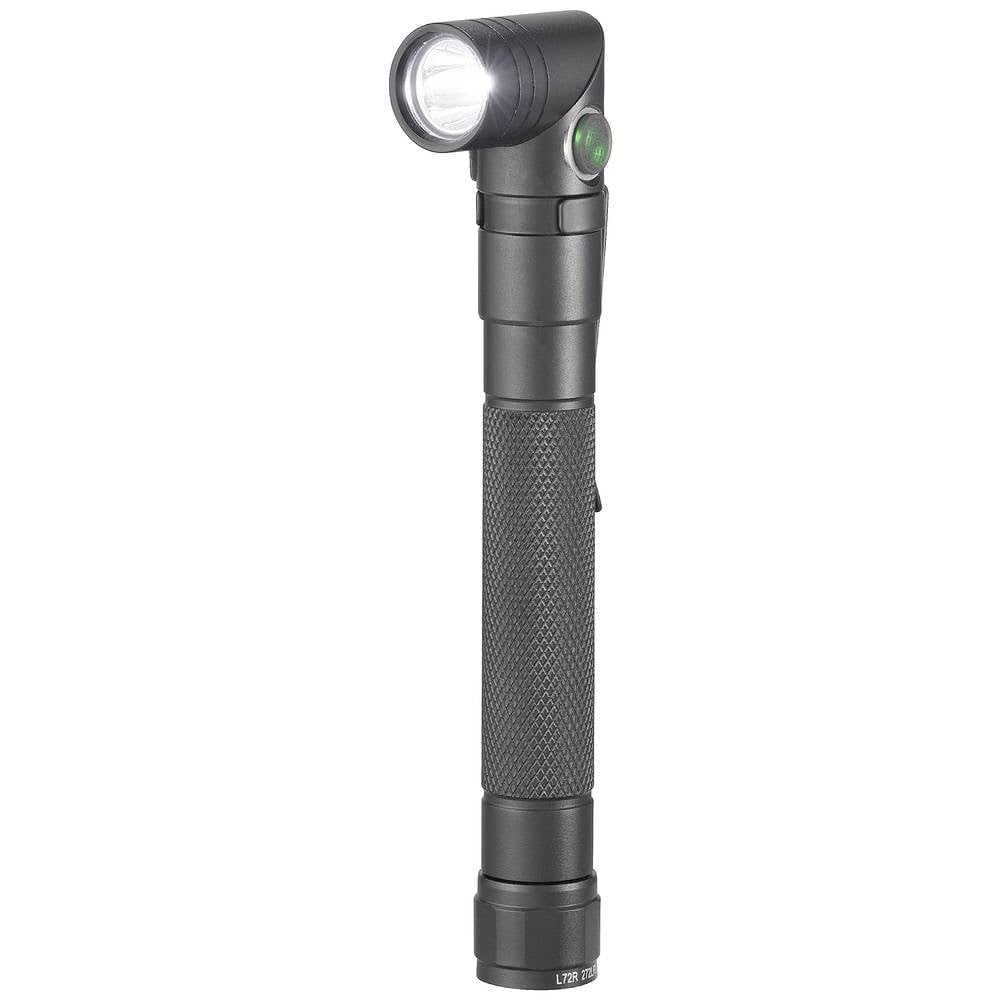 Toolcraft 2 in 1 SMD LED Flashlight Strobe Mode USB Interface Adjustable Flashlight with Belt Clip Battery